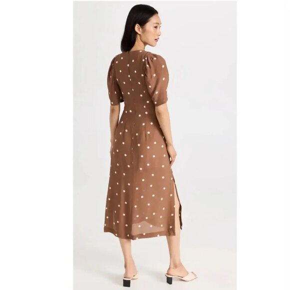 NWT Baum und Pferdgarten Addax pinecone dot print midi dress - Picture 4 of 9